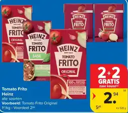 Carrefour Tomato Frito Heinz aanbieding