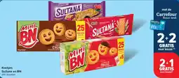 Carrefour Koekjes Sultana en BN aanbieding