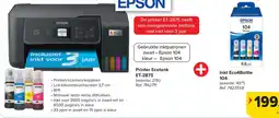 Carrefour Printer Ecotank ET-2875 + Ink Eco4Bottle 104 aanbieding