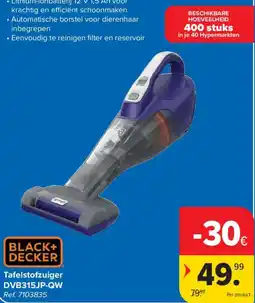 Carrefour Tafelstofzuiger black+decker aanbieding