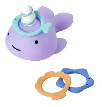 Dreamland Skip*Hop badspeelgoed Zoo Narwhal Ring Toss aanbieding