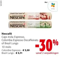 Colruyt Nescafe caps aanbieding