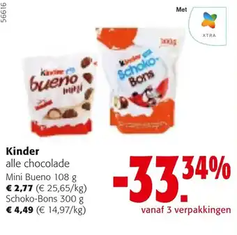 Colruyt Kinder alle chocolade aanbieding