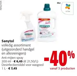 Colruyt Sanytol volledig assortiment aanbieding