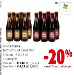 Colruyt Lindemans Tarot d'Or or Tarot Noir aanbieding