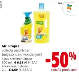 Colruyt Mr. Propre volledig assortiment aanbieding