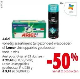 Colruyt Ariel volledig assortiment of Lenor Unstoppables geurbooster aanbieding
