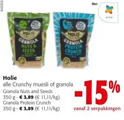 Colruyt Holie alle Crunchy muesli of granola aanbieding