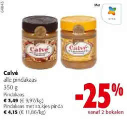 Colruyt Calvé alle pindakaas aanbieding