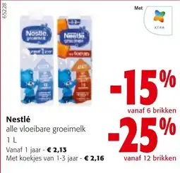Colruyt Nestlé alle vloeibare groeimelk aanbieding