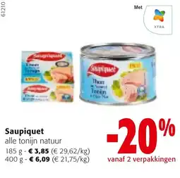 Colruyt Saupiquet alle tonijn natuur aanbieding