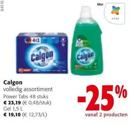 Colruyt Calgon volledig assortiment aanbieding