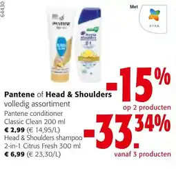 Colruyt Pantene of Head & Shoulders volledig assortiment aanbieding
