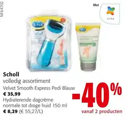 Colruyt Scholl volledig assortiment Velvet Smooth Express Pedi aanbieding