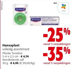 Colruyt Hansaplast volledig assortiment aanbieding