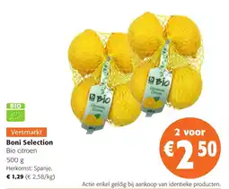 Colruyt Boni Selection bio citroen aanbieding