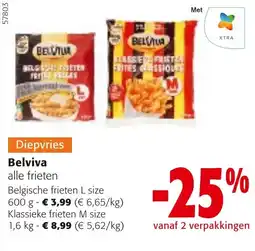 Colruyt Diepvries Belviva alle frieten aanbieding