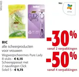 Colruyt BIC alle scheerproducten voor vrouwen aanbieding