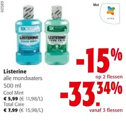 Colruyt Listerine alle mondwaters aanbieding