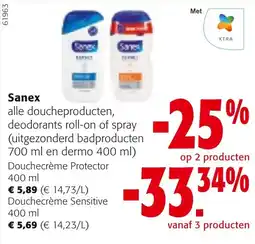 Colruyt Sanex alle douche producten aanbieding