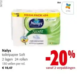 Colruyt Nalys toilet papier soft aanbieding