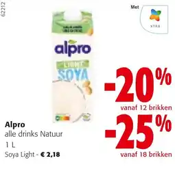 Colruyt Alpro alle drinks Natuur aanbieding