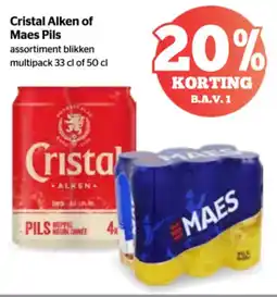 Spar Cristal Alken of Maes Pils aanbieding