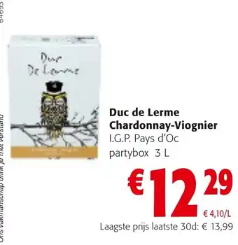 Colruyt Duc de Lerne Chardonnay-Viognier aanbieding