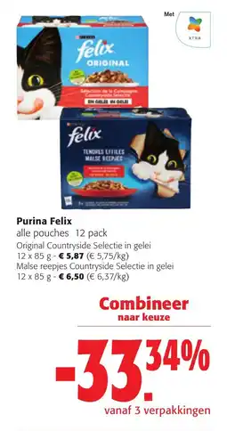 Colruyt Purina Felix alle pouches aanbieding