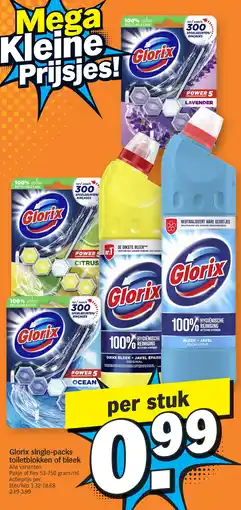 Albert Heijn Glorix single-packs toiletblokken of bleek aanbieding