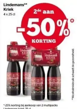 Spar Lindemans kriek aanbieding