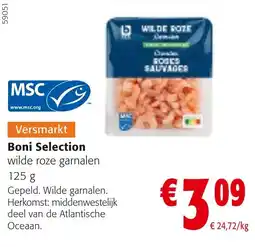 Colruyt Boni Selection wilde roze garnalen aanbieding