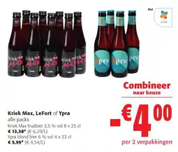 Colruyt Kriek Max, LeFort of Ypra aanbieding