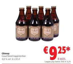 Colruyt Chimay Goud blond trappistenbier aanbieding