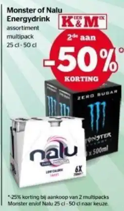 Spar Monster of Nalu Energydrink aanbieding