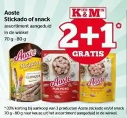 Spar Aoste stickado en/of snack aanbieding