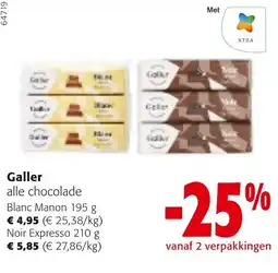 Colruyt Galler alle chocolade aanbieding