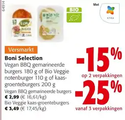 Colruyt Boni Selection Vegan BBQ gemarineerde burgers aanbieding