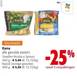 Colruyt Rana alle gevulde pasta's aanbieding