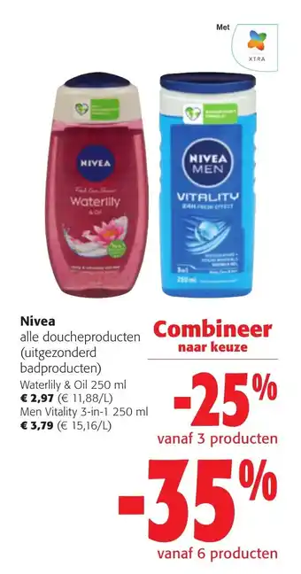 Colruyt Nivea alle doucheproducten aanbieding