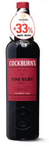 Colruyt Cockburn's fine ruby port aanbieding