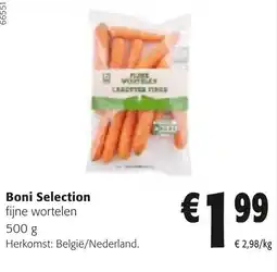 Colruyt Boni Selection fijne wortelen aanbieding