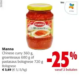Colruyt Manna Chinese curry aanbieding