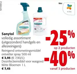 Colruyt Sanytol volledig assortiment aanbieding
