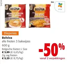Colruyt Diepvries Belviva alle frieten 3 bakwijzes aanbieding