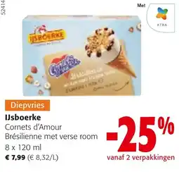 Colruyt Ijsboerke Cornets d'Amour aanbieding