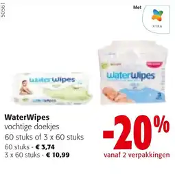 Colruyt WaterWipes vochtige doekjes aanbieding