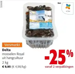 Colruyt Delta mosselen Royal aanbieding