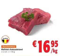 Colruyt Biefstuk chateaubriand aanbieding