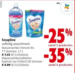 Colruyt Soupline volledig assortiment aanbieding